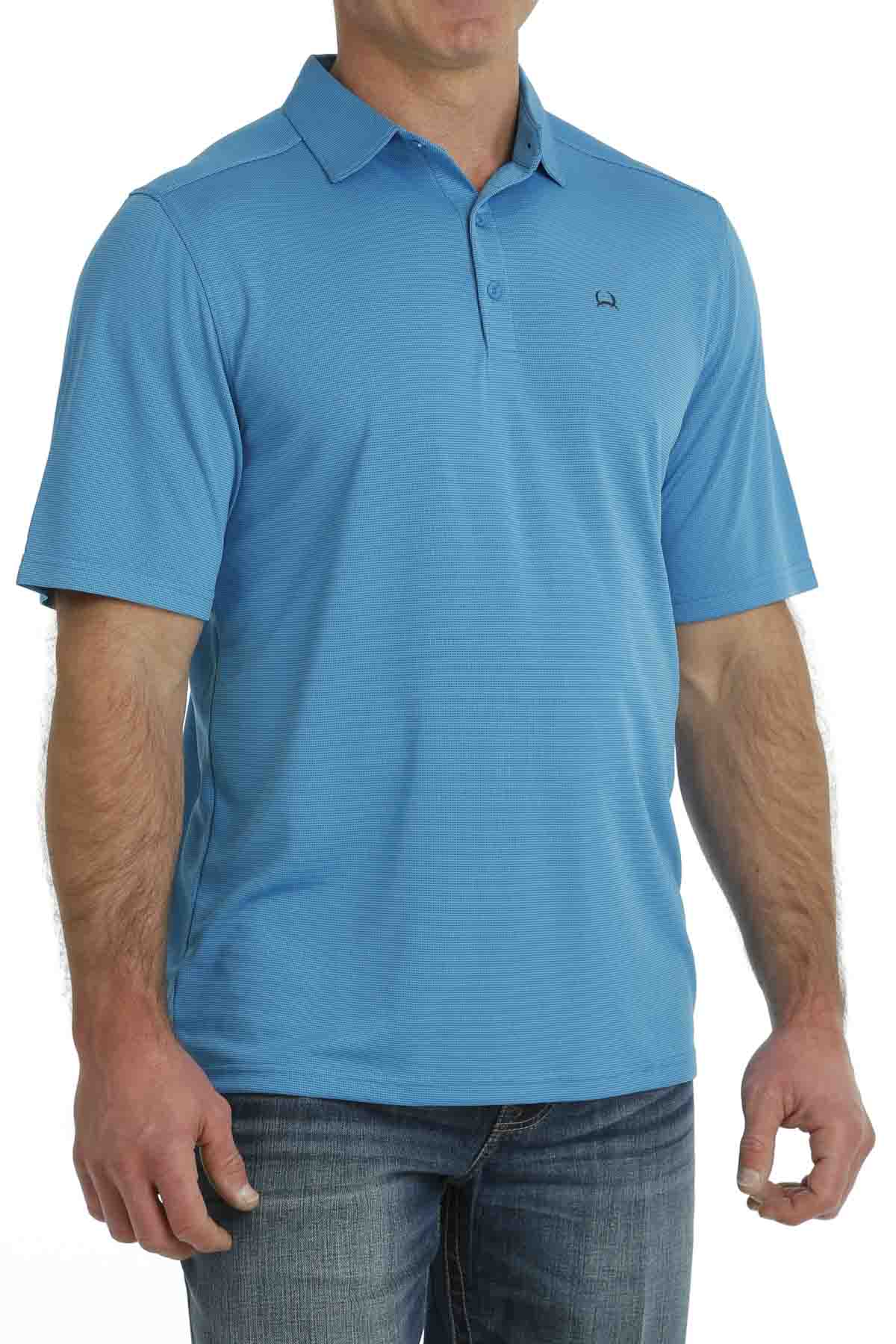 Arenaflex Short Sleeve Polo in Blue by Cinch