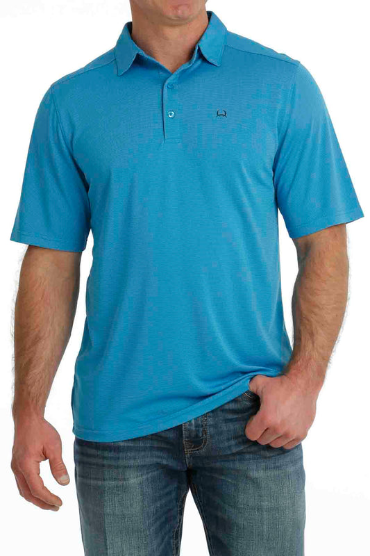 Arenaflex Short Sleeve Polo in Blue by Cinch