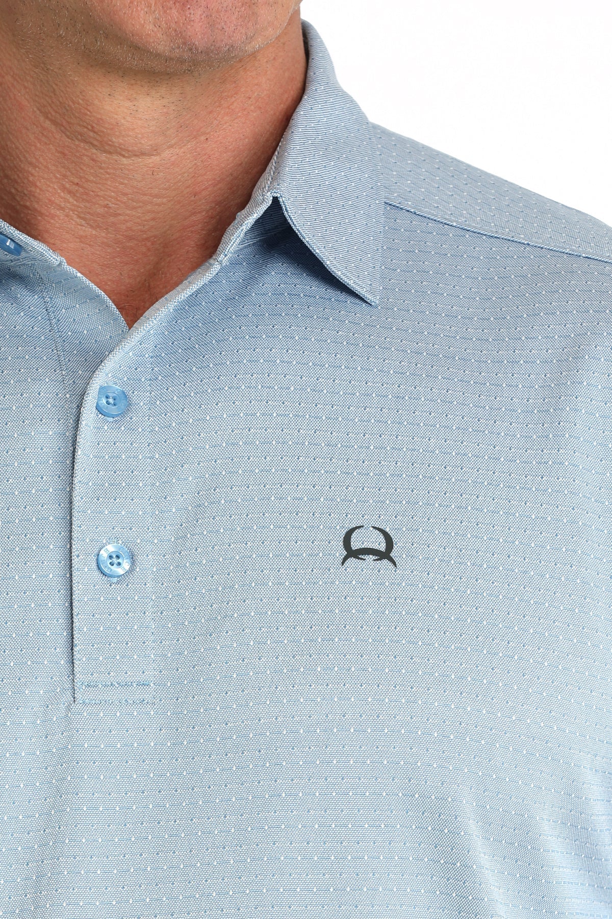 Mens Short Sleeve Arenaflex Blue Polo by Cinch