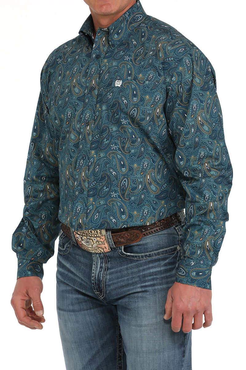 Cinch Men's Paisley Print Western Shirt Cinch Men's Paisley Print Western Shirt