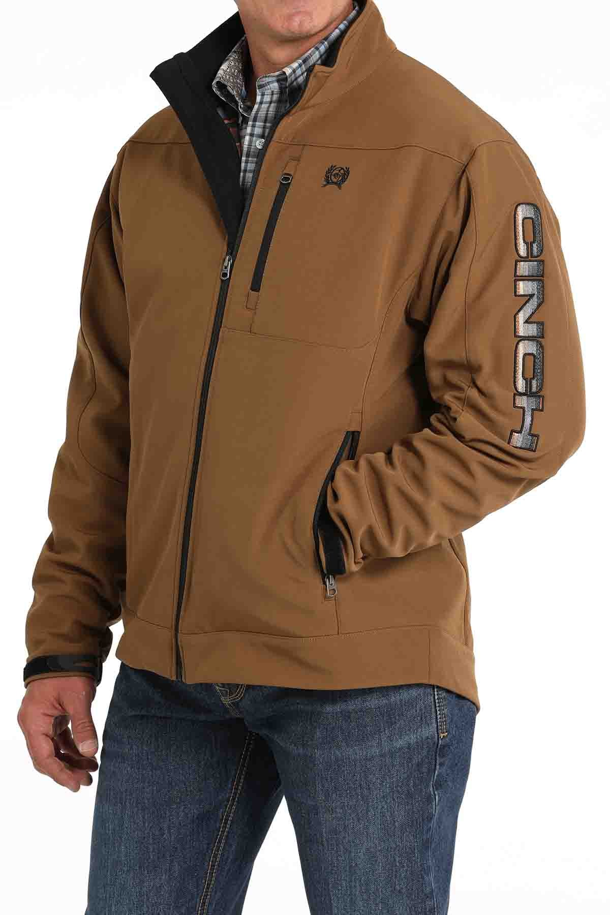 Mens Bonded Jacket in Brown by Cinch
