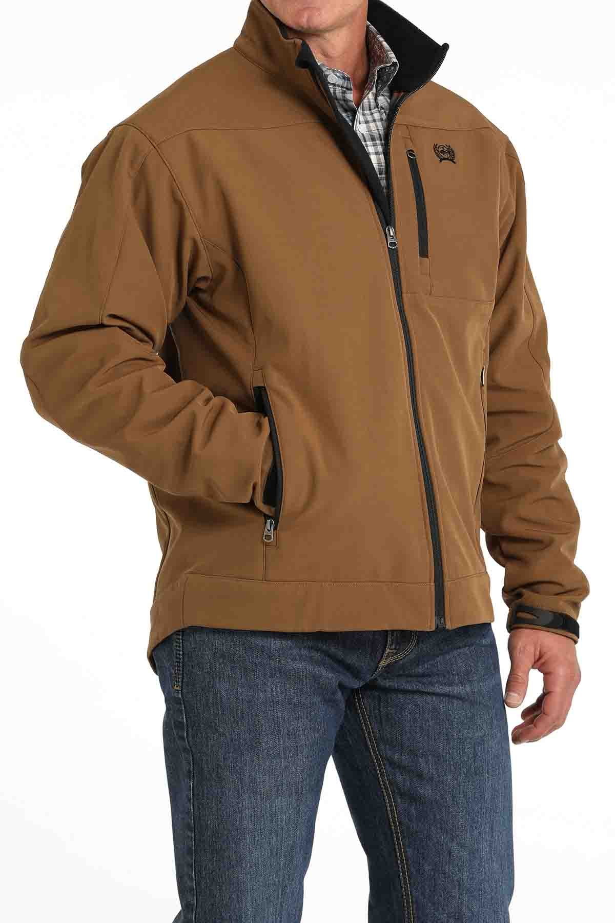 Mens Bonded Jacket in Brown by Cinch