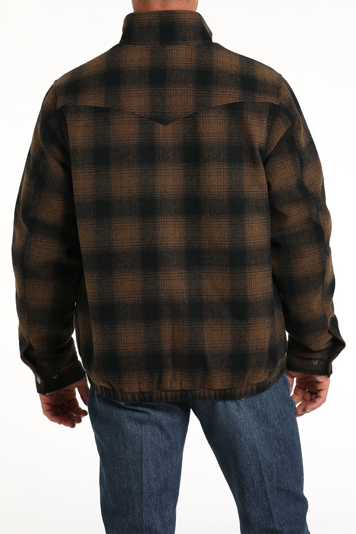 Men's Concealed Carry Wooly Jacket in Brown by Cinch
