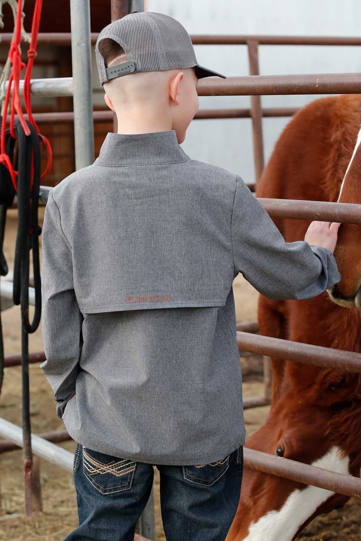 Boys Grey Windbreaker by Cinch