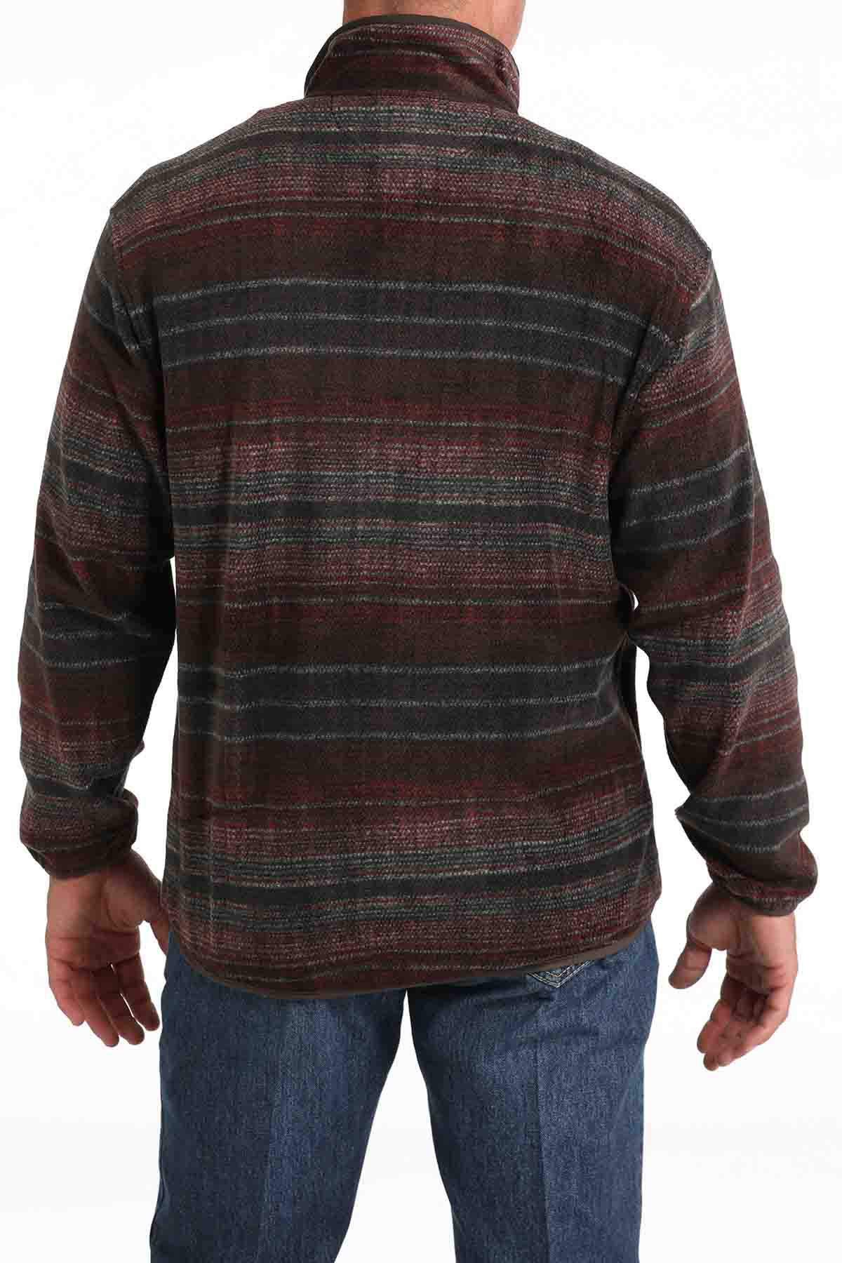 Mens Polar Fleece in Brown Serape by Cinch