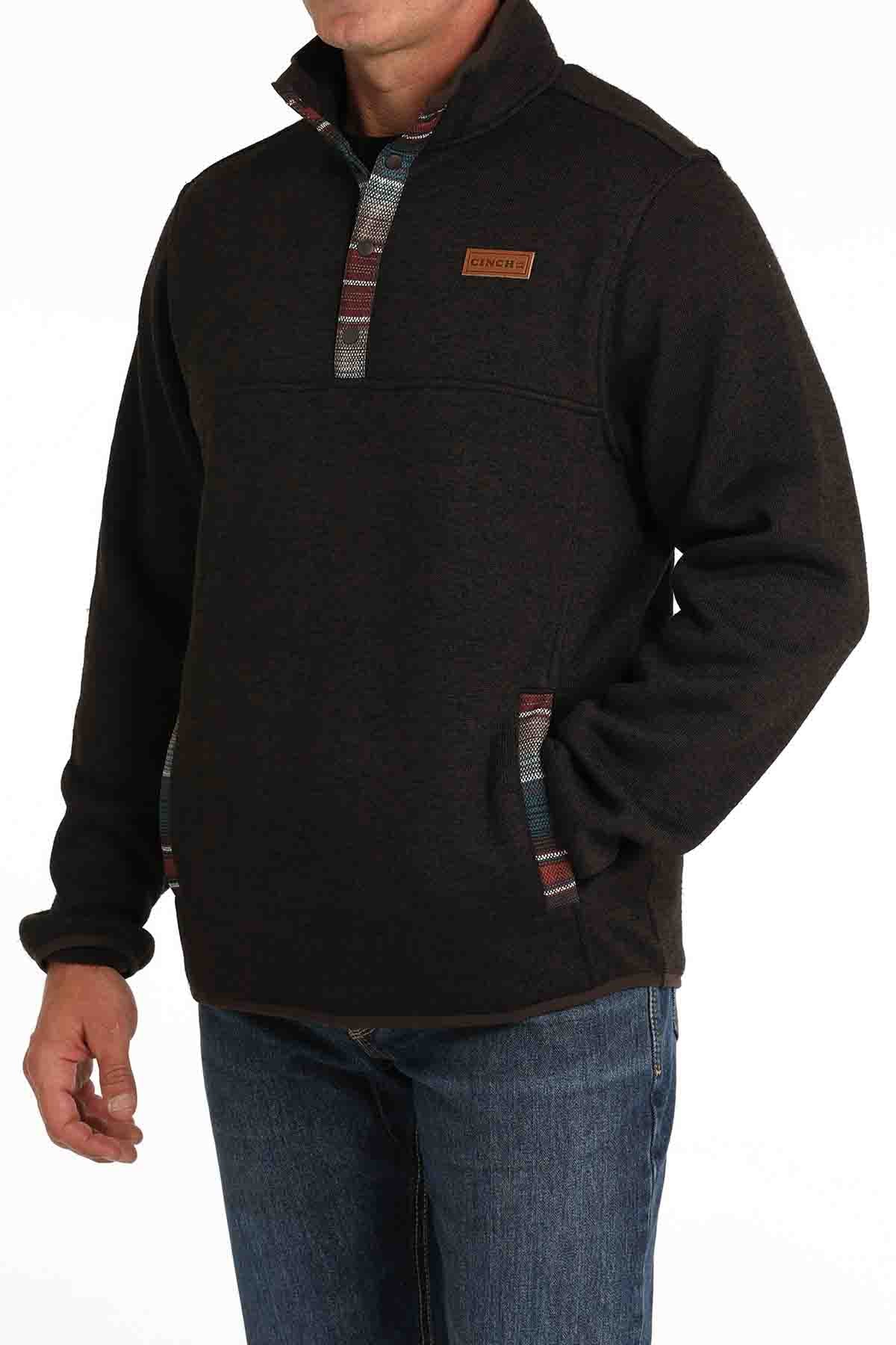 Mens Pullover Sweater in Brown by Cinch