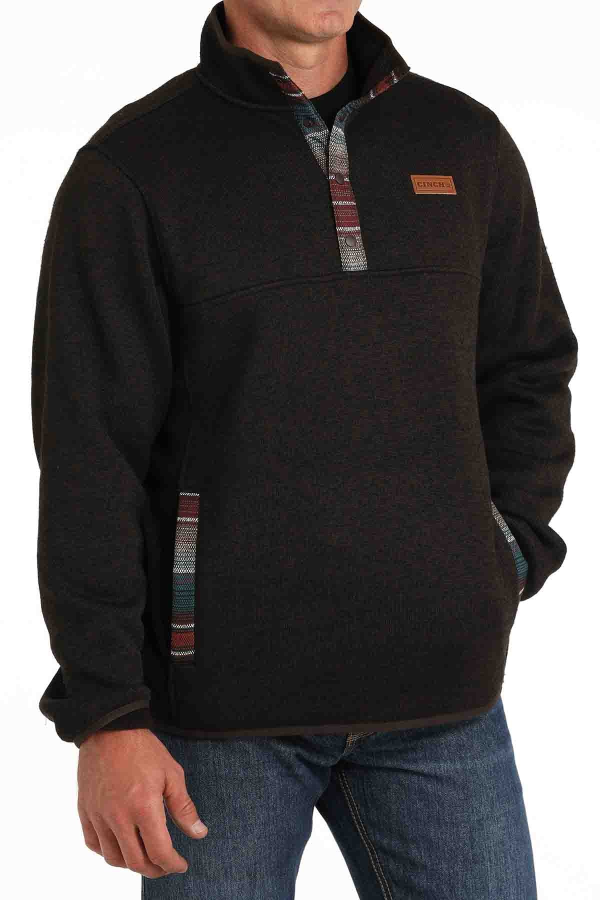 Mens Pullover Sweater in Brown by Cinch