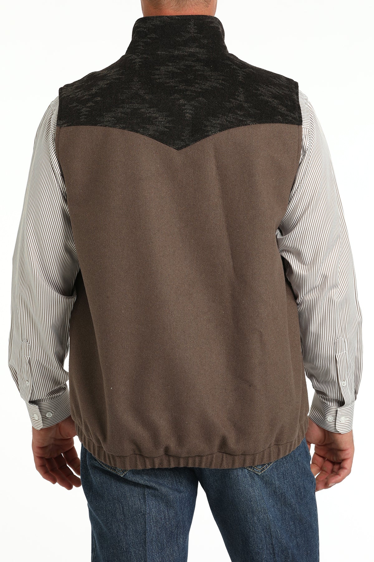 Men's Concealed Carry Wooly Vest in Brown by Cinch
