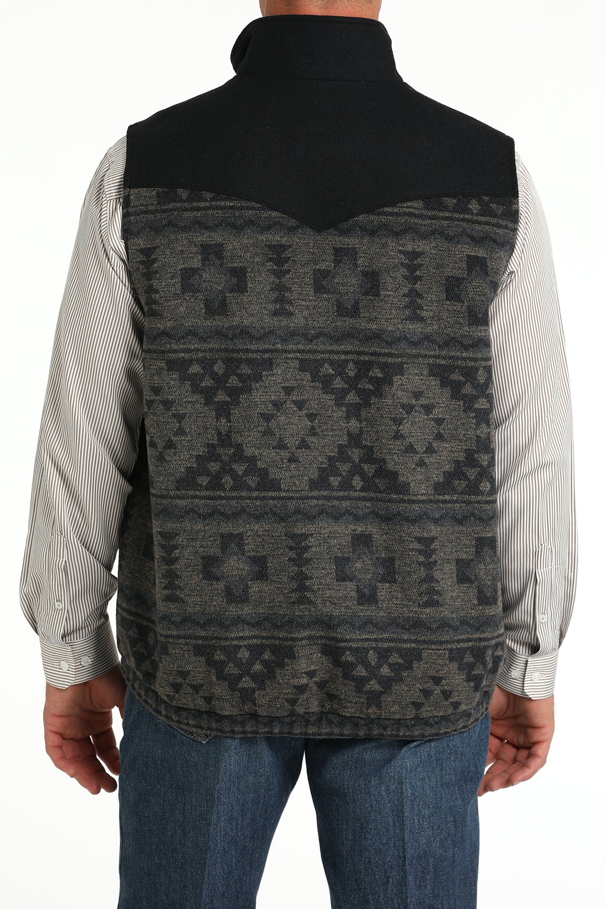 Men's Concealed Carry Wooly Vest in Navy by Cinch