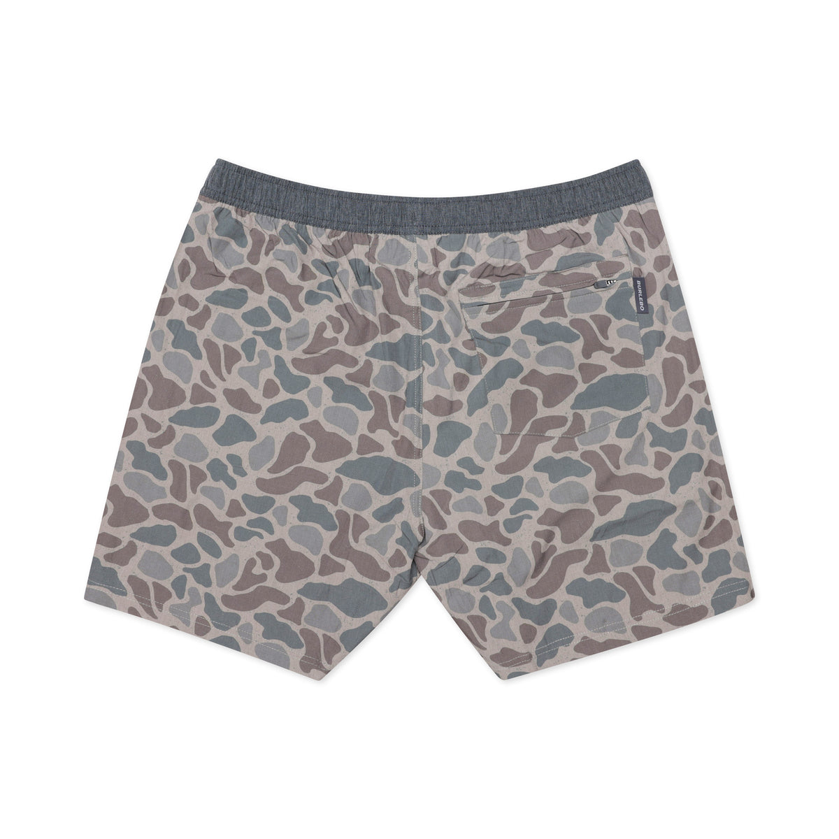 Classic Deer Camo with Grey Liner Athletic Shorts by Burlebo
