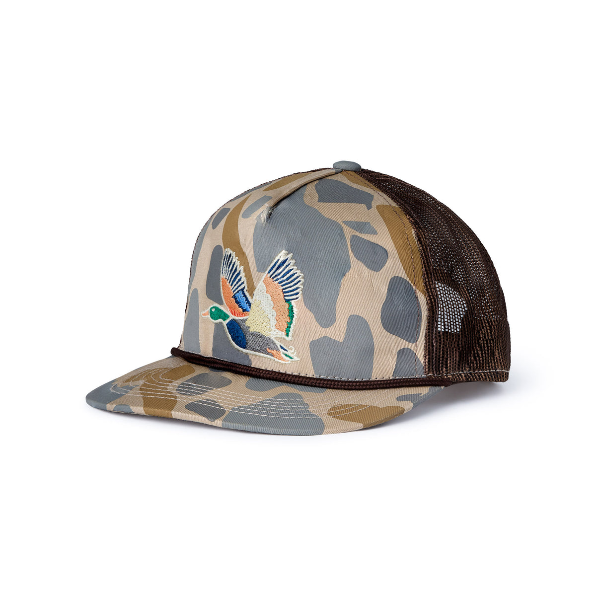 Retro Camo Duck Cap by Burlebo