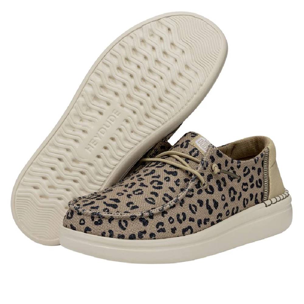 Women's Wendy Rise Leo in Tan/Black by Hey Dude