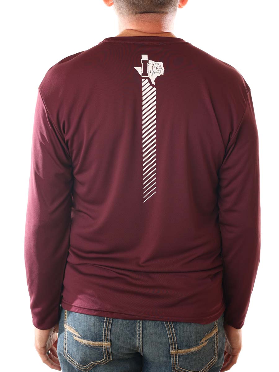 Iola Bulldogs Rising Performance LSL Crew T-Shirt Royal