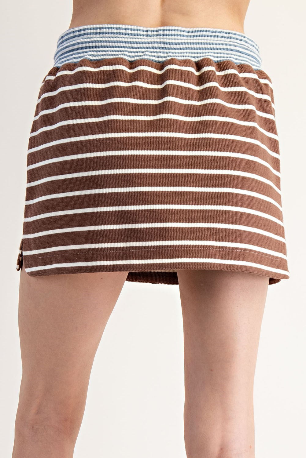 Striped Mini Skirt by ee:some