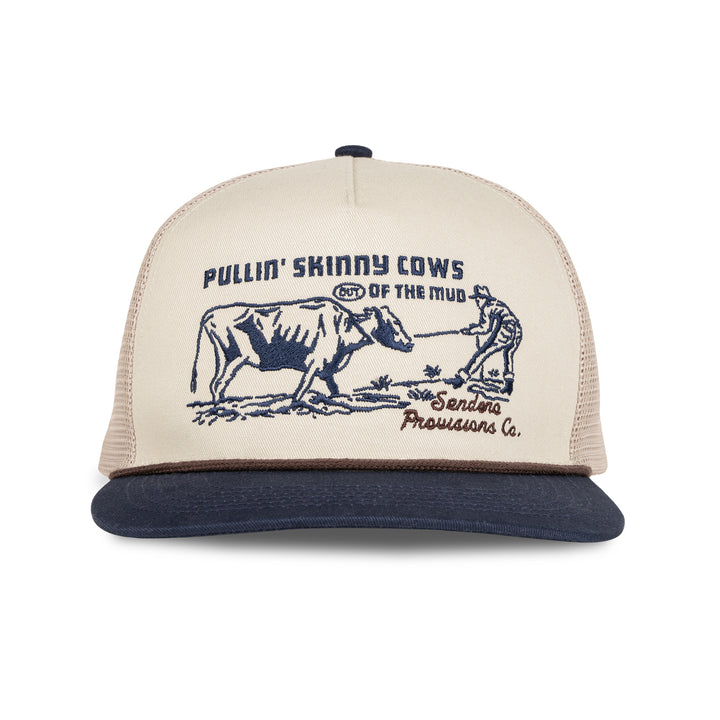 Skinny Cows Hat in Cream/Navy by Sendero Provisions Co
