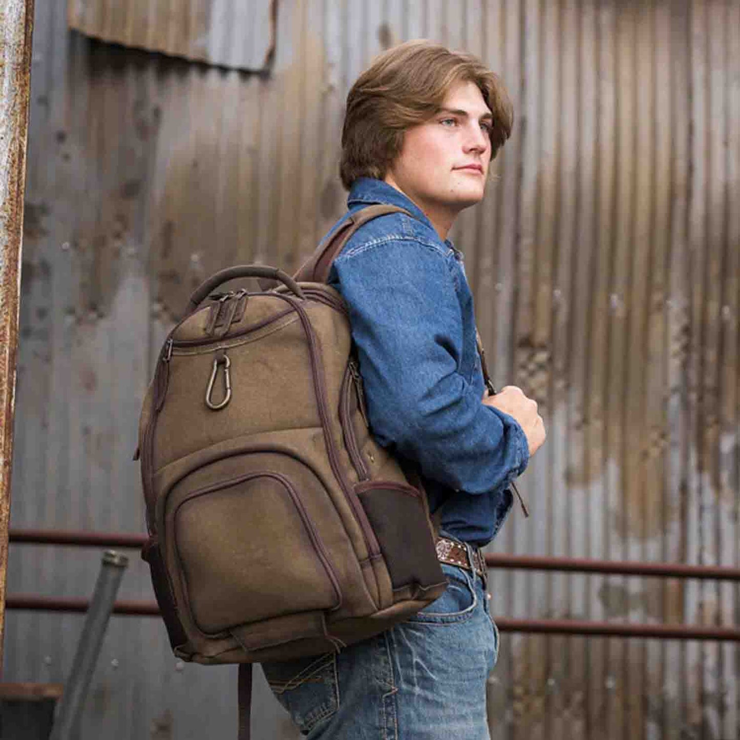 Trailblazer Utility Backpack in Brown by STS Ranchwear