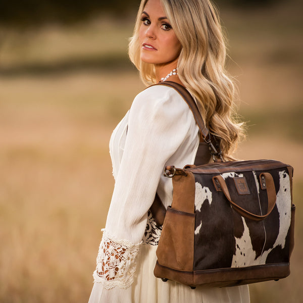 Cowhide Diaper Bag by STS Ranchwear