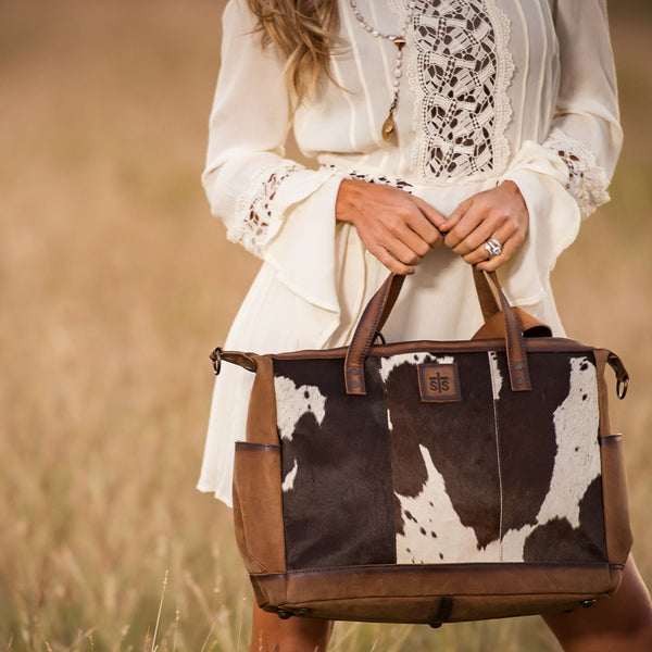 Cowhide Diaper Bag by STS Ranchwear