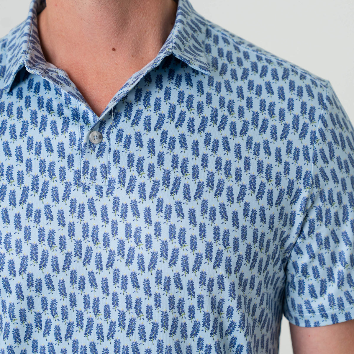 Bluebonnets Performance Polo by Burlebo