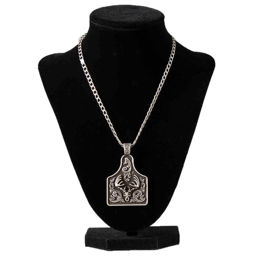 Twister Men's Deer Skull Necklace 24"