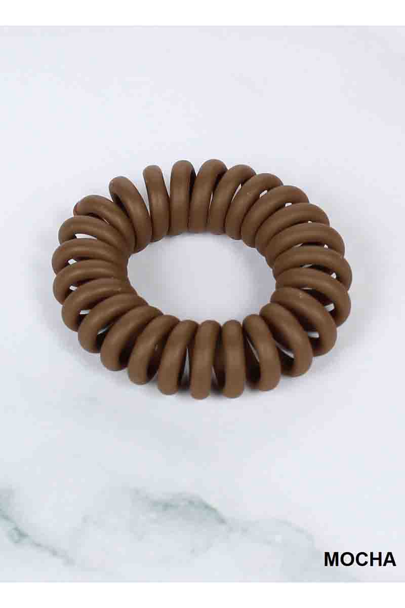 Spiral Coil Hair Ties, Set of 3, by Zenana