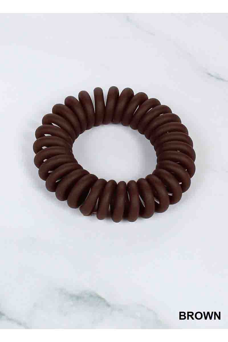 Spiral Coil Hair Ties, Set of 3, by Zenana