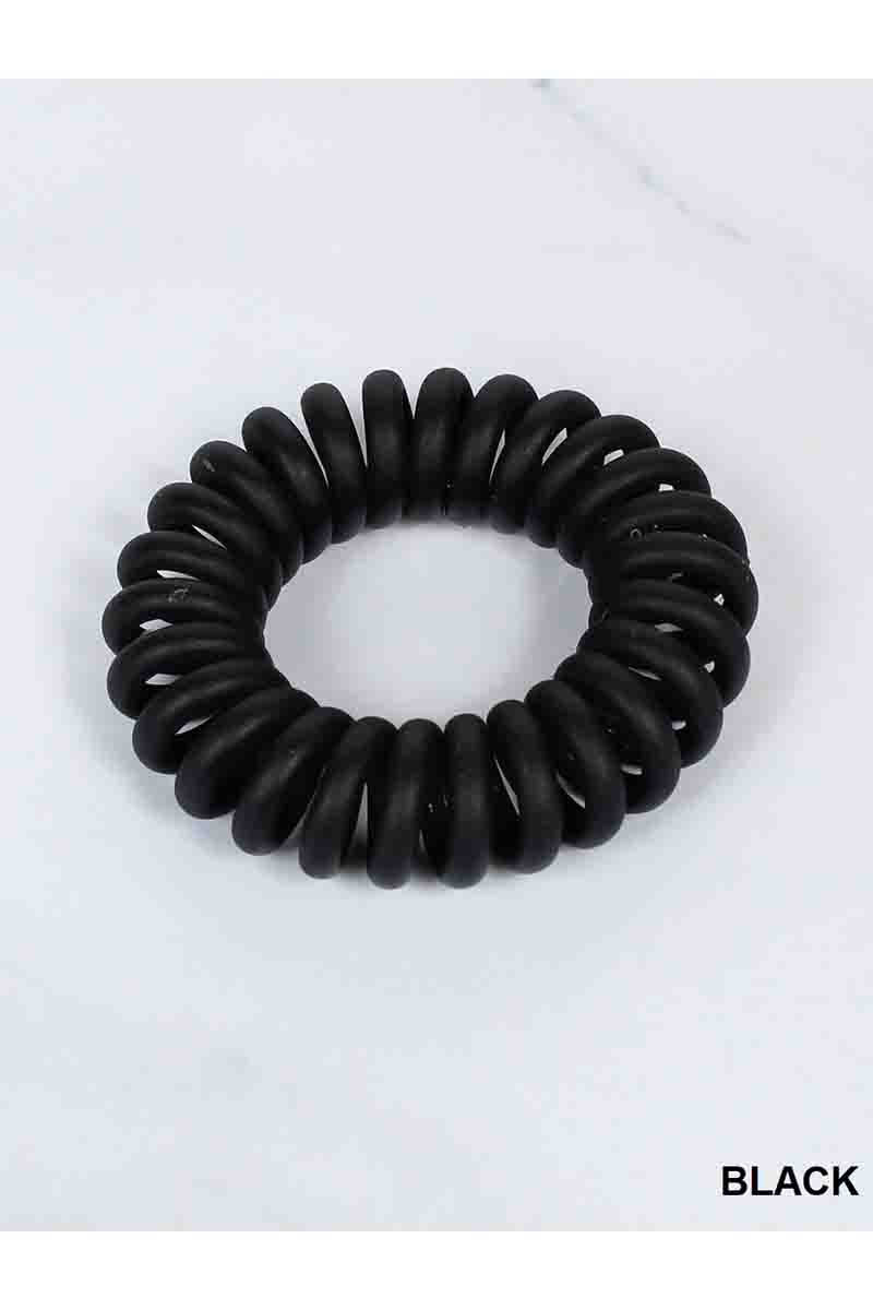 Spiral Coil Hair Ties, Set of 3, by Zenana