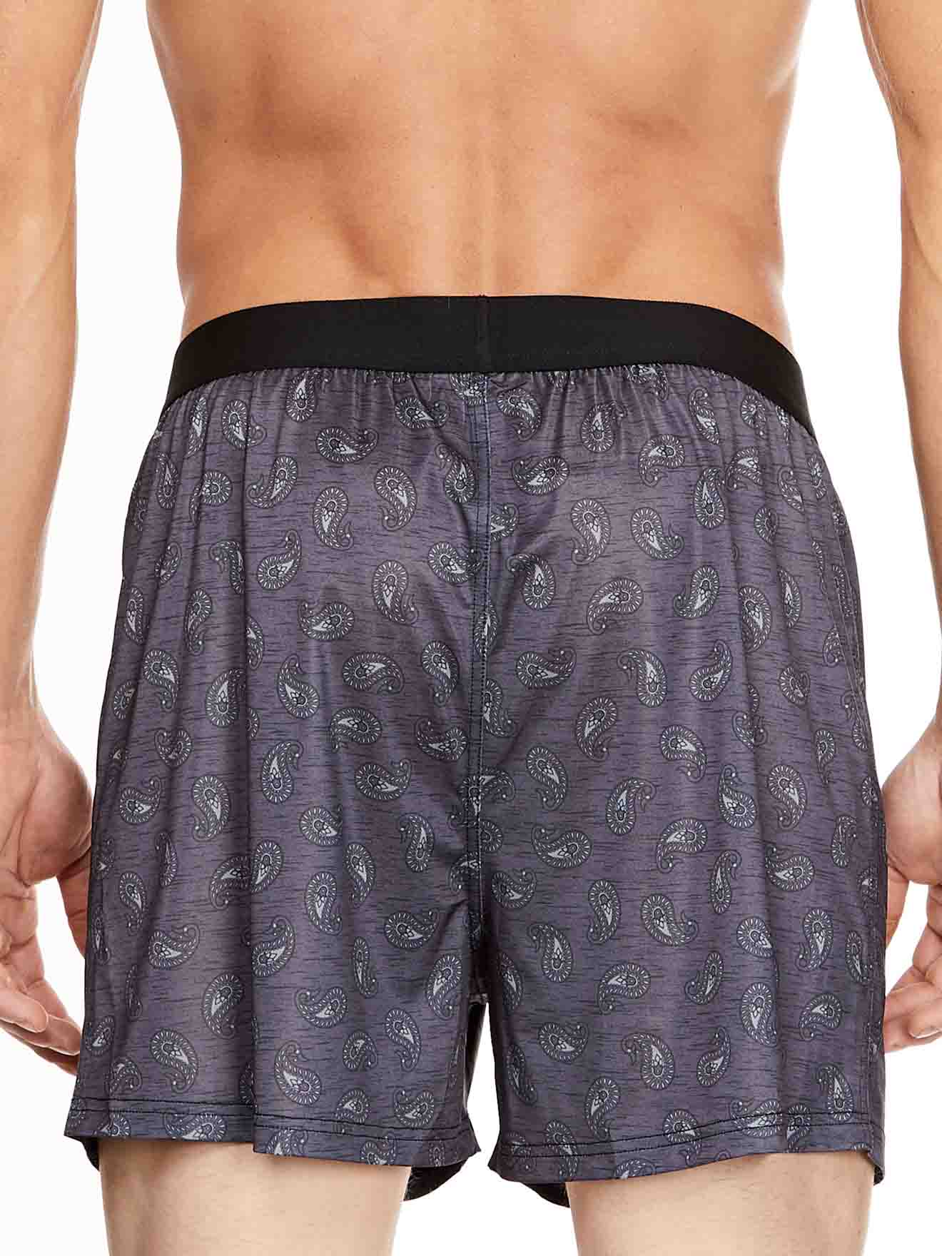 Perry Ellis Luxe Boxer Shorts Textured Paisley