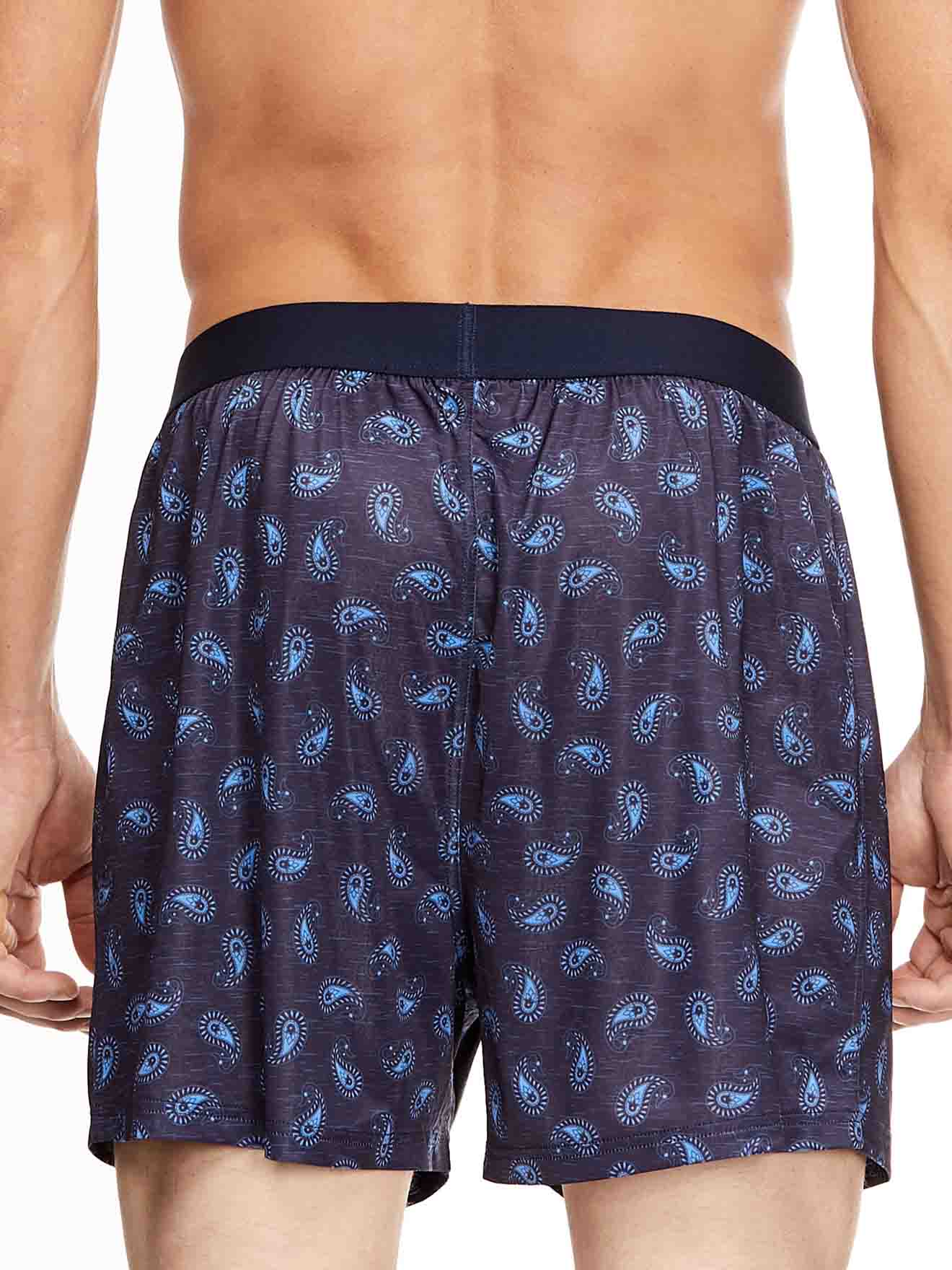 Perry Ellis Luxe Boxer Shorts Textured Paisley