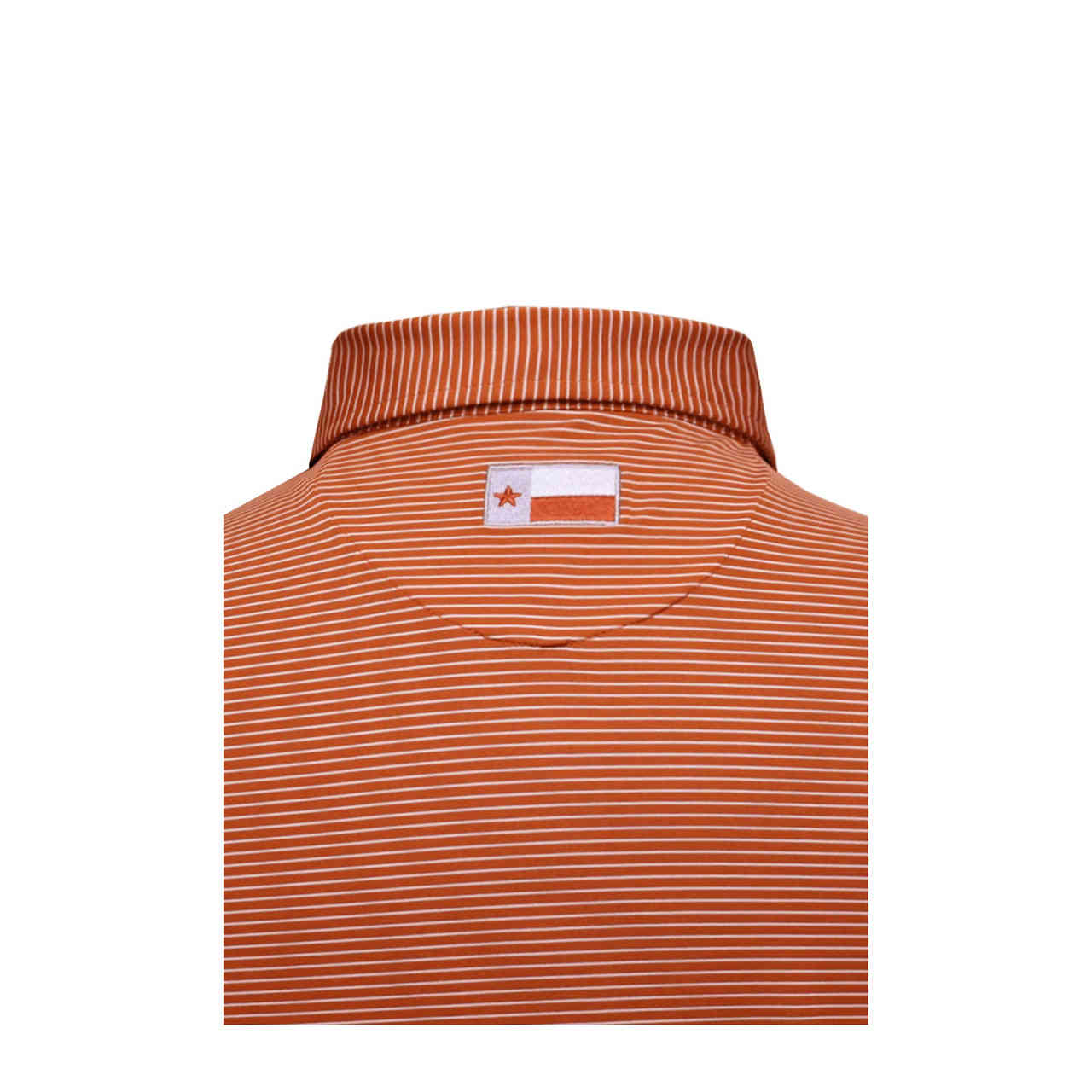 Texas Longhorns Quarter Stripe Performance Polo by Horn Legend