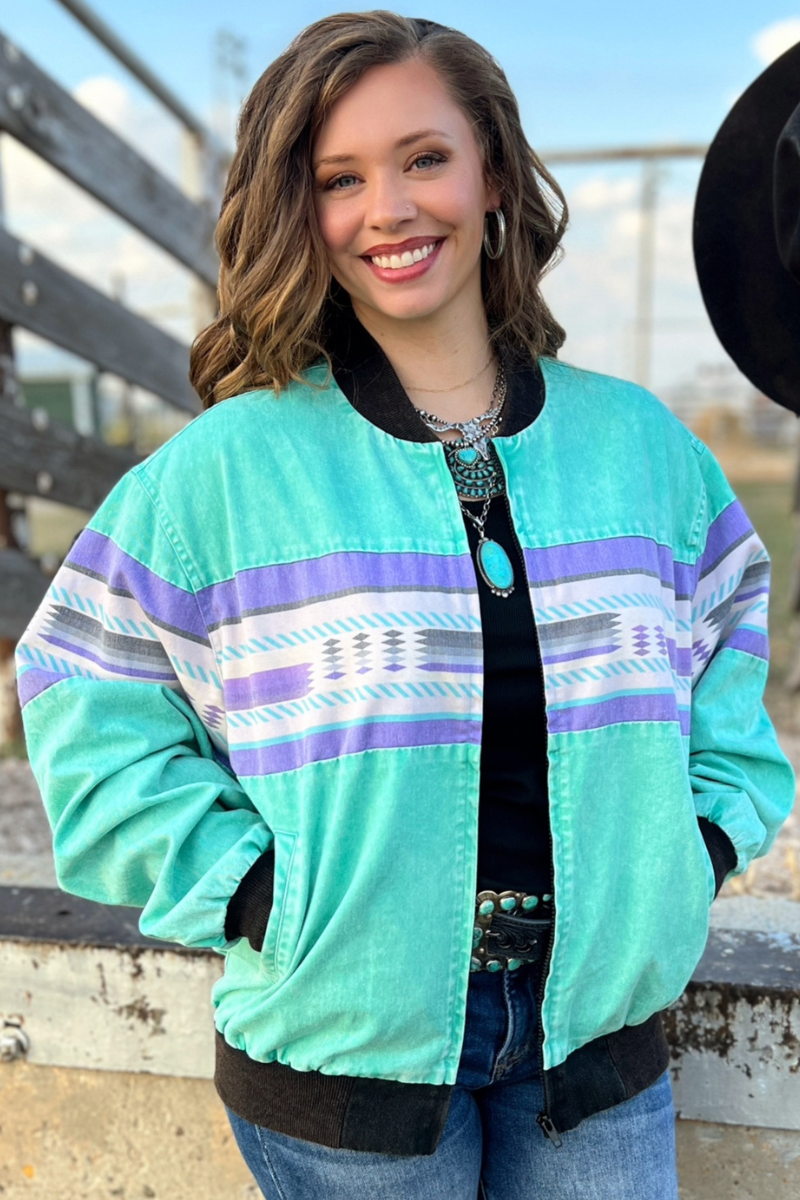 Ninety's Vibes Bomber Jacket by Sterling Kreek