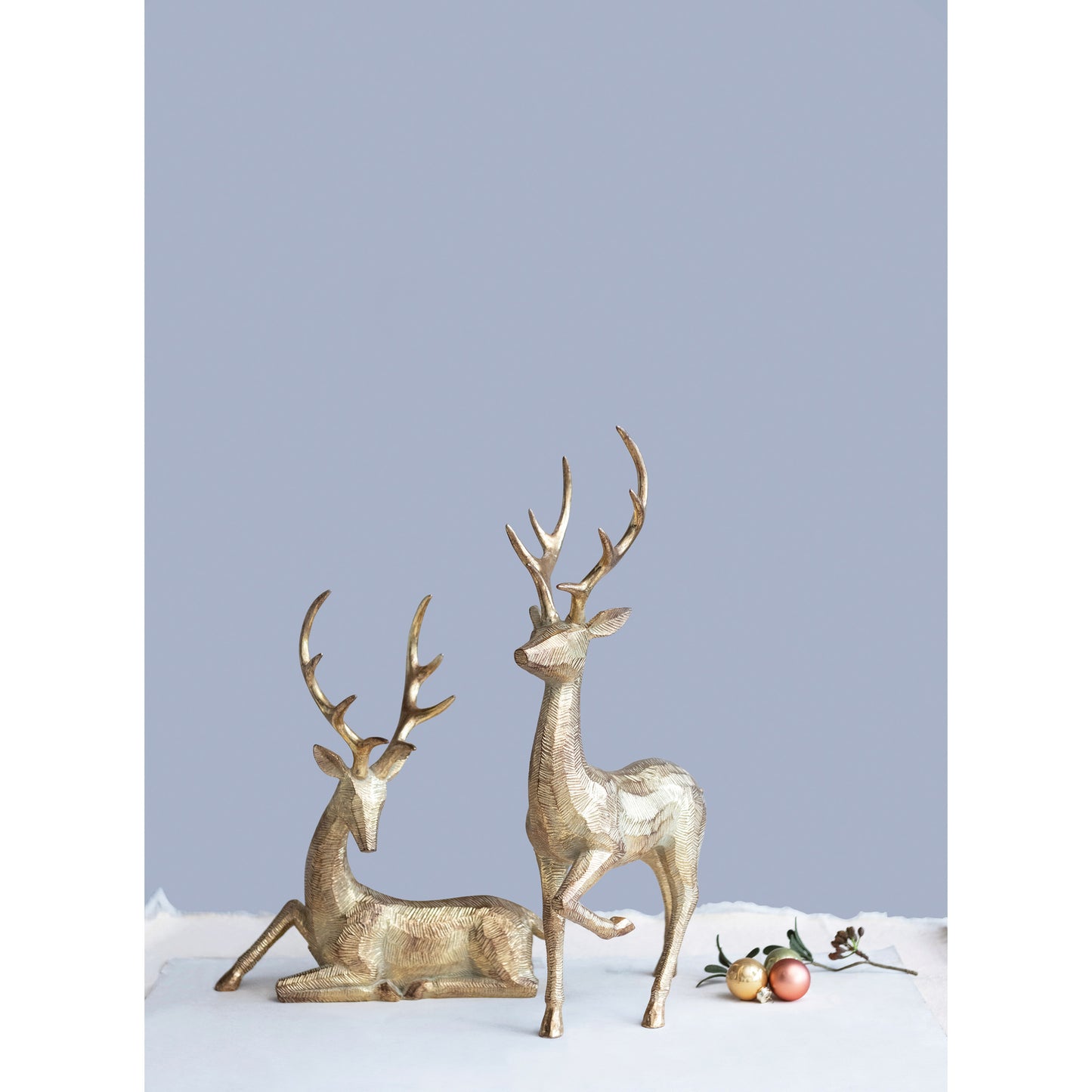 Resin Deer, Gold Finish, 2 Styles by Creative Co-Op