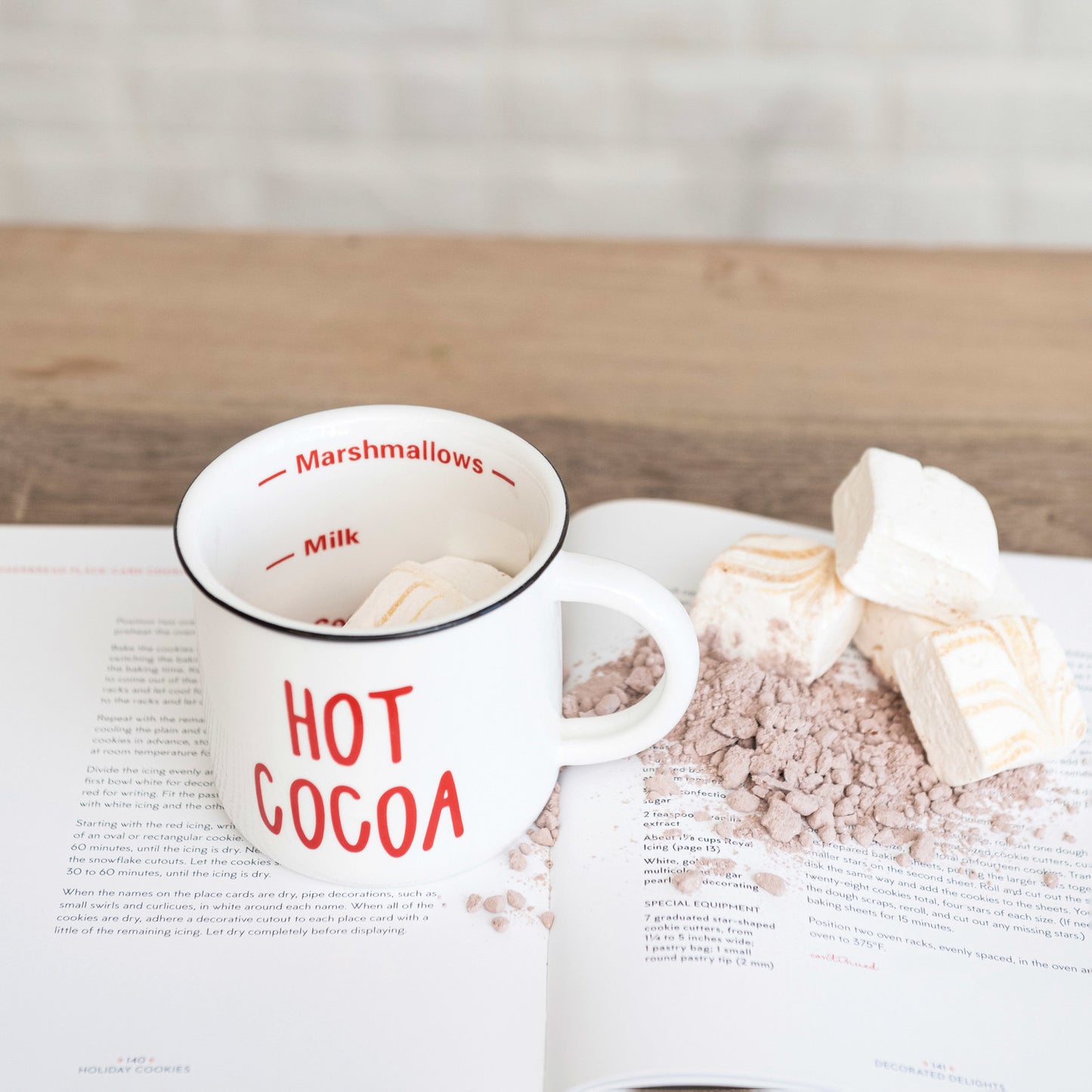 Hot Cocoa 16 oz. Stoneware Mug by Creative Co-Op