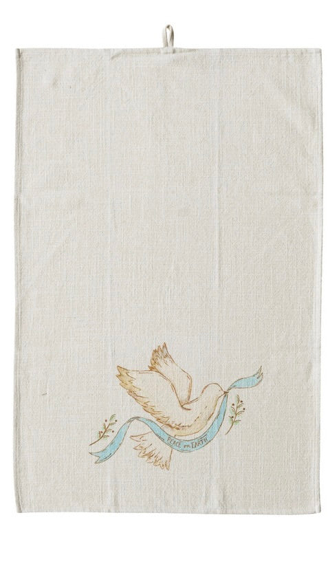Cotton Printed Tea Towel with Holiday Image/Saying, 3 Styles by Creative Co-Op