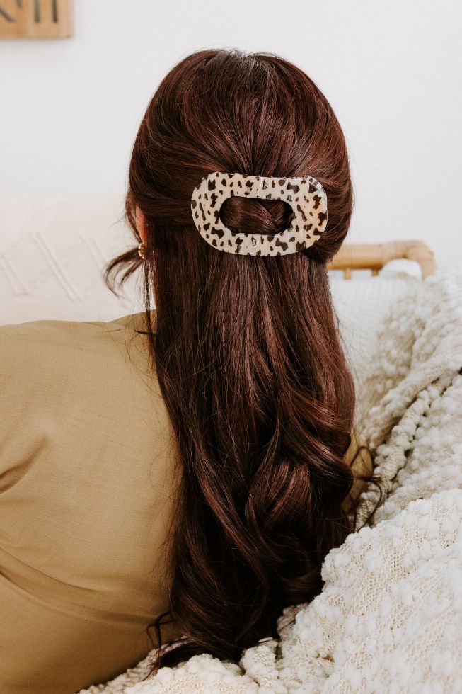 Large Flat Round Hair Clip by Teleties
