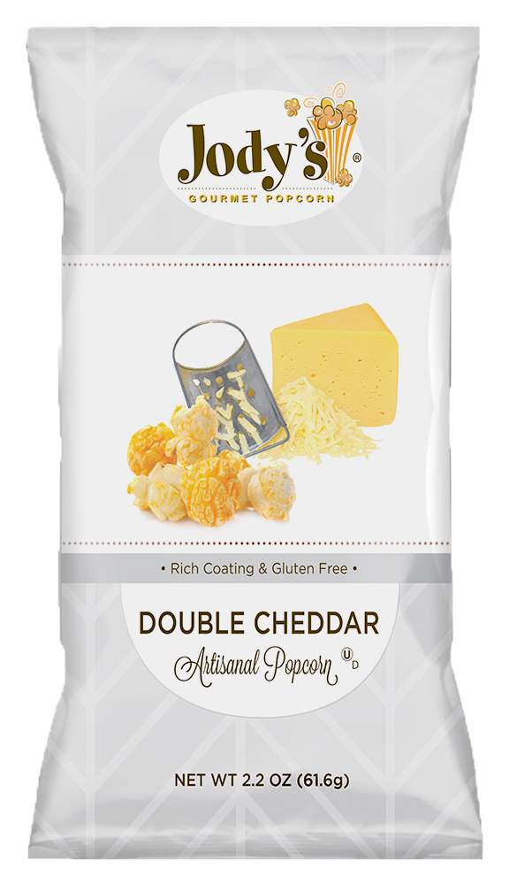 Jody's Gourmet Popcorn Double Cheddar Flavor 2.2oz Bag