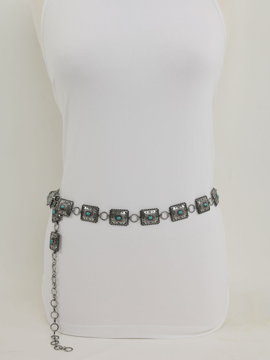 Small Western Turquoise Concho Belt