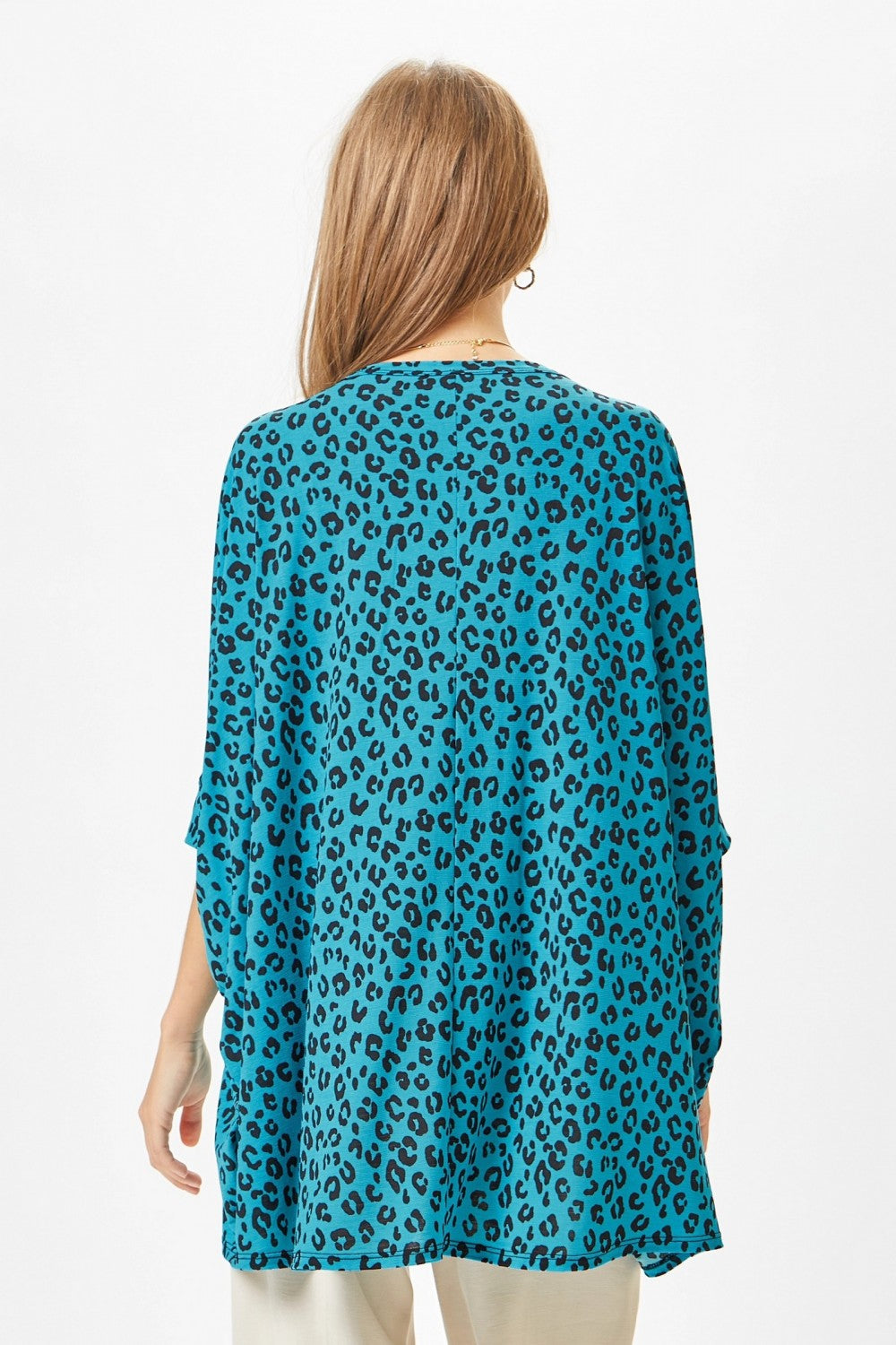 Leopard T-Shirt in Teal by Dear Scarlett