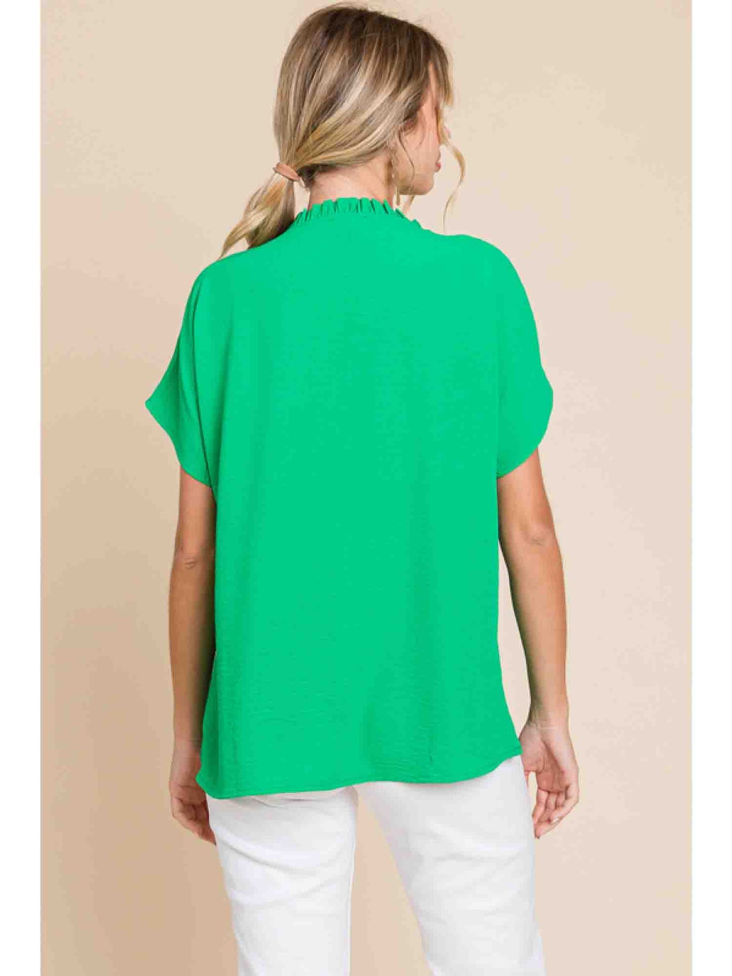 Solid Top with Slit Neck by Jodifl