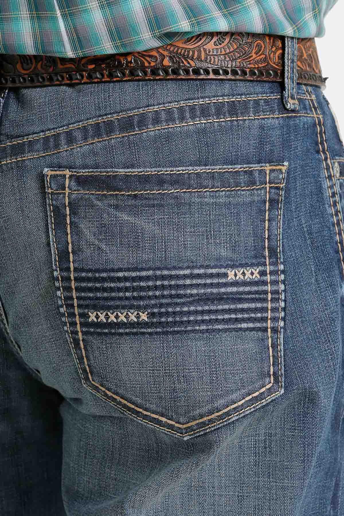 Cinch Men's Relaxed Fit Grant in Dark Stonewash