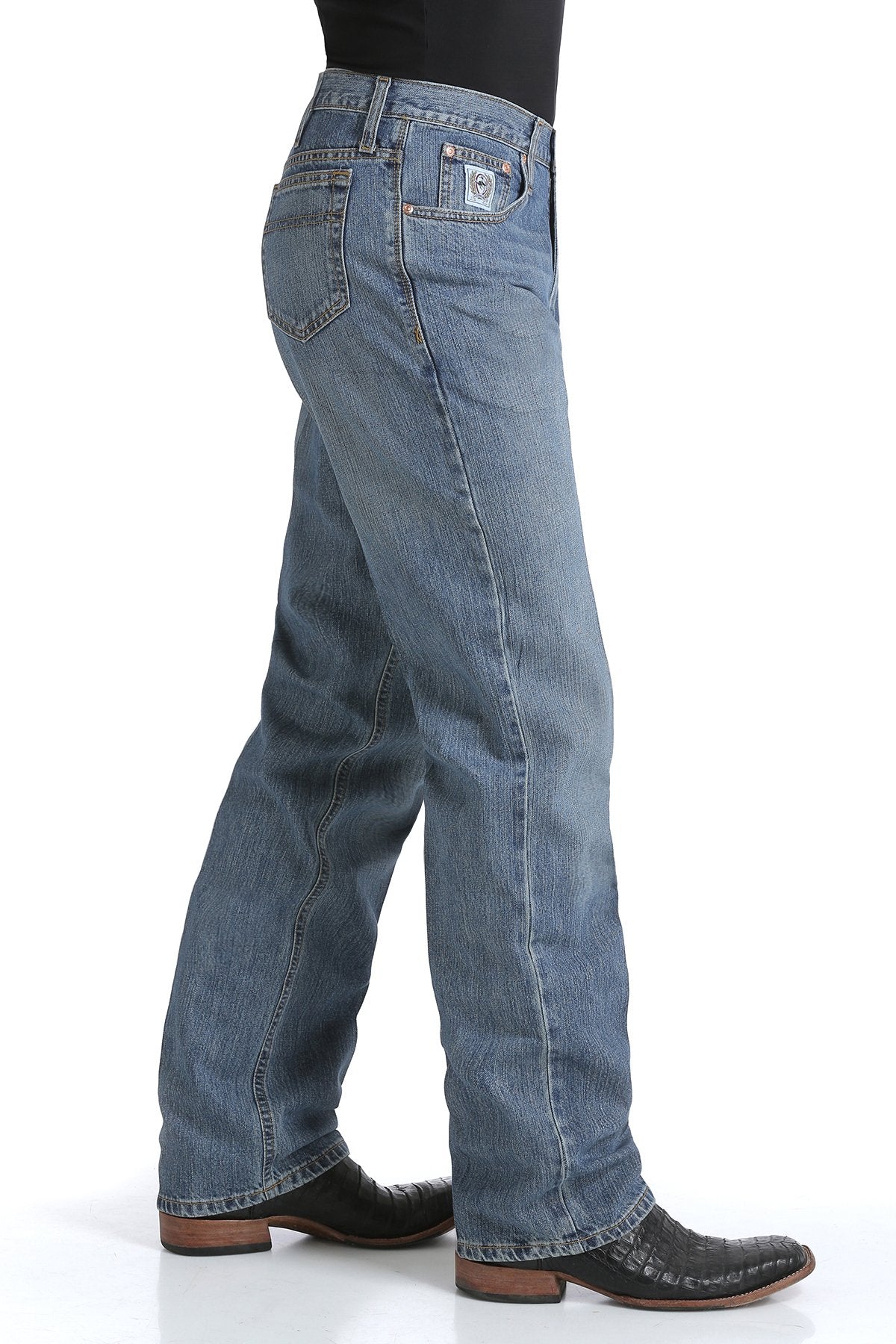 Men's Relaxed Fit White Label Jeans in Medium Stone by Cinch