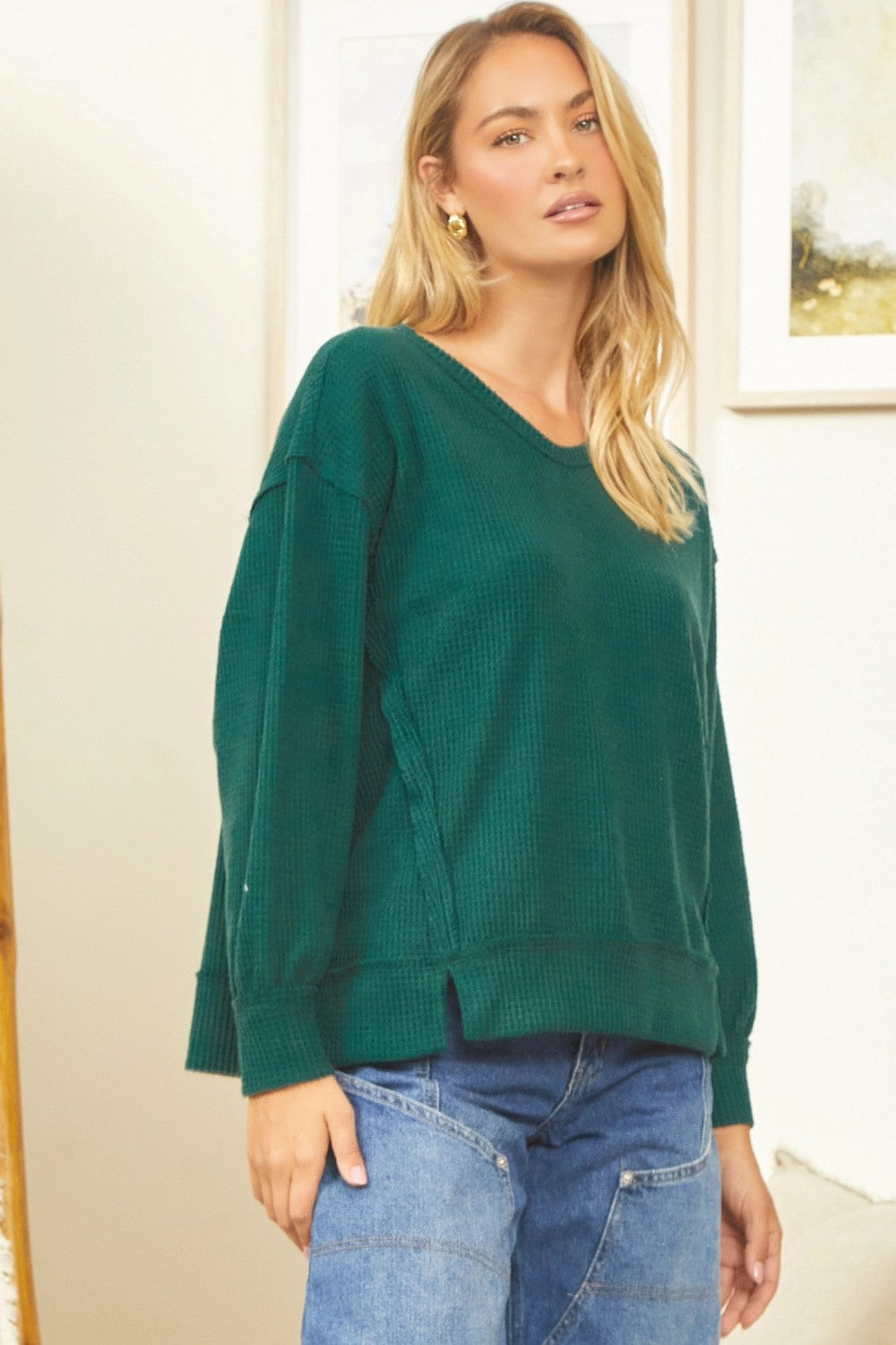 Brushed Thermal Long Sleeve Top by Andree by Unit