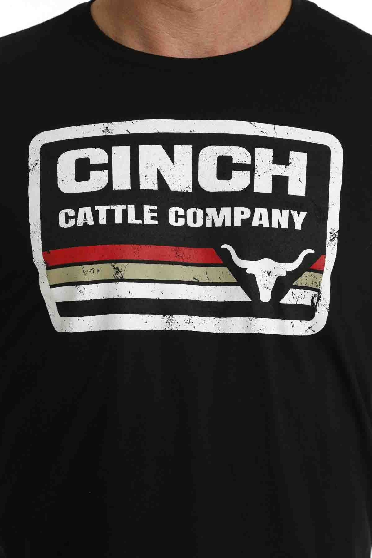 Men's Cattle Company Tee in Black by Cinch