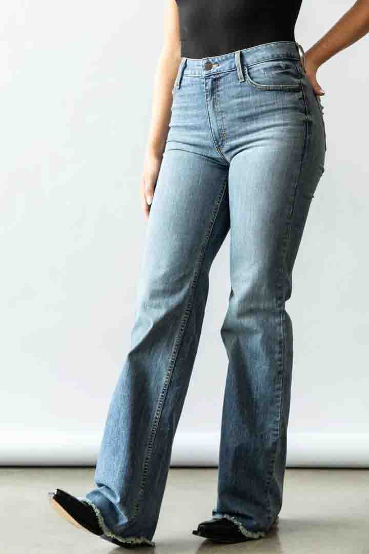 Olivia Wide Leg High Rise Jeans by Kimes Ranch