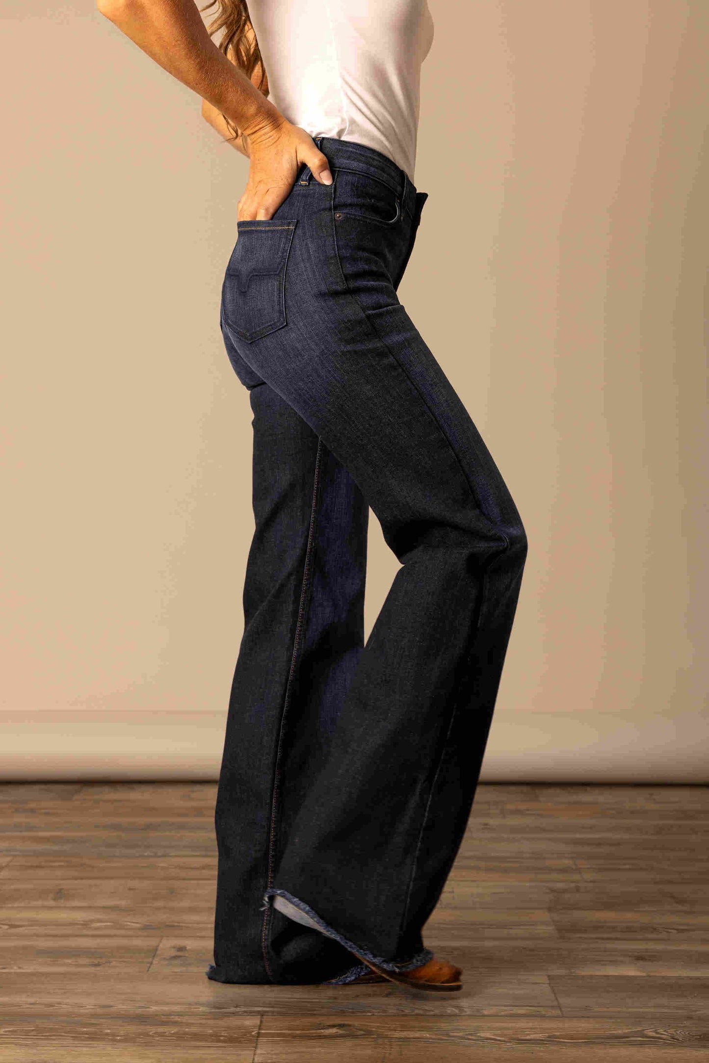 Olivia Wide Leg High Rise Jeans by Kimes Ranch