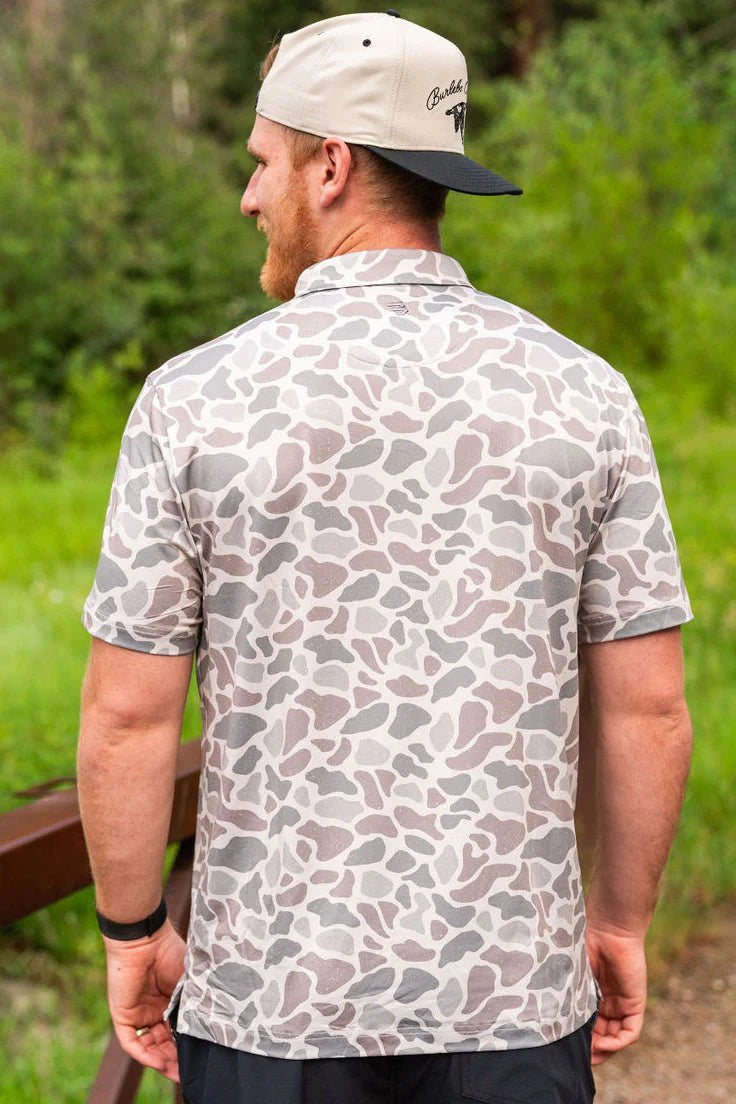 Camo Performance Polo by Burlebo