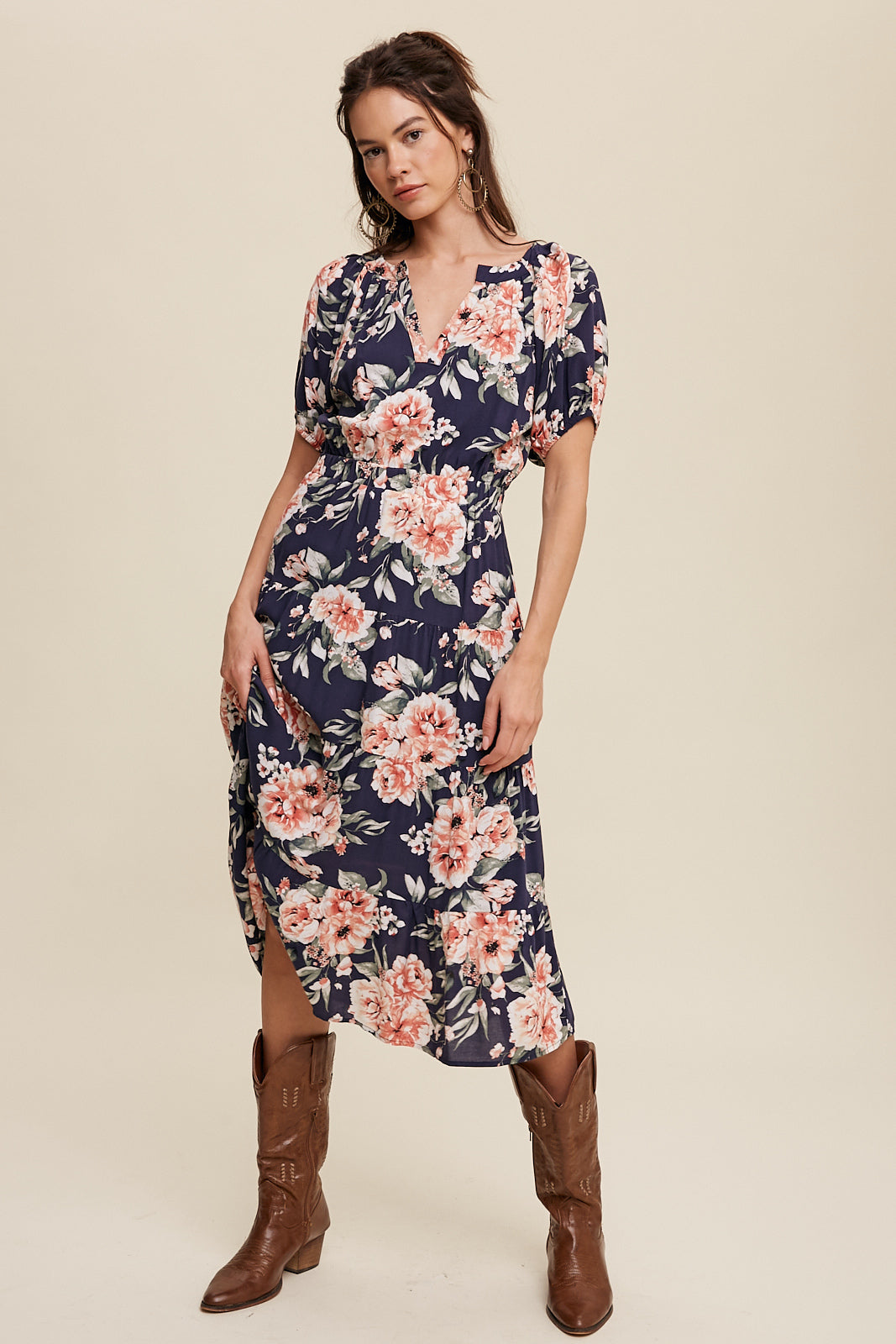 listicle maxi dress Wild Willow Denim Maxi Dress in Denim Blue by Three Bird Nest