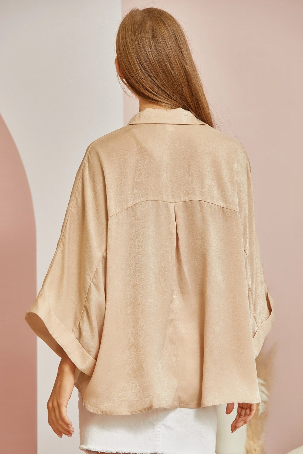 Chic Oversized Dolman Sleeve Top