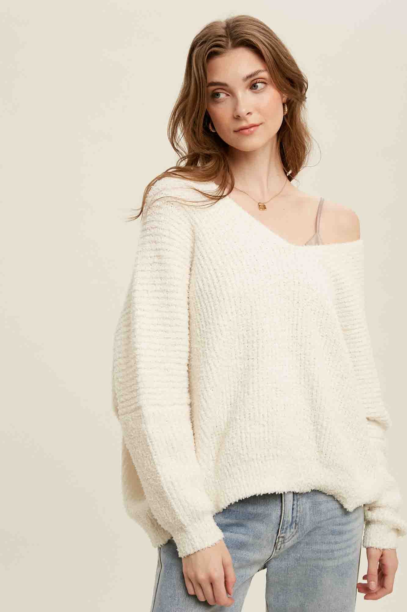Cream Oversized Sweater