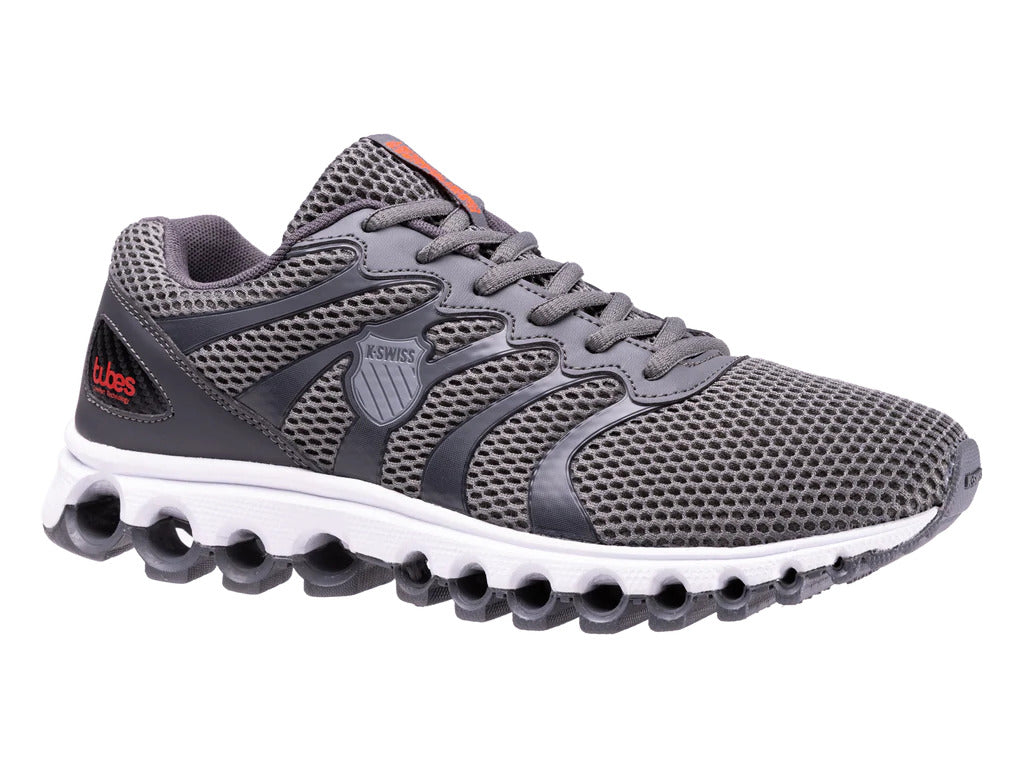 K-Swiss Men's Tubes Comfort 200 Asphault/Jet Black/Spicy Orange